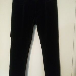 Black Velvet Skinny Pants